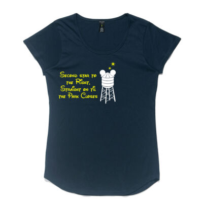 Second Star to the right, straight on til the park closes Womens Thumbnail