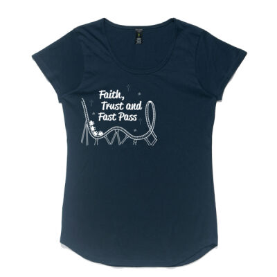 Faith, Trust and Fast Pass Womens Scoop Thumbnail