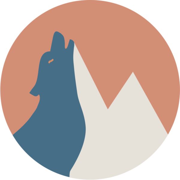 wolf and mountain t shirt art Thumbnail